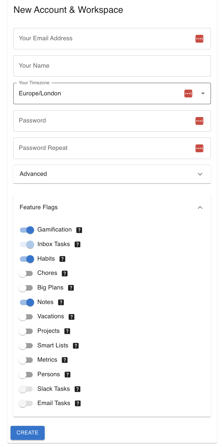 Account Creation
